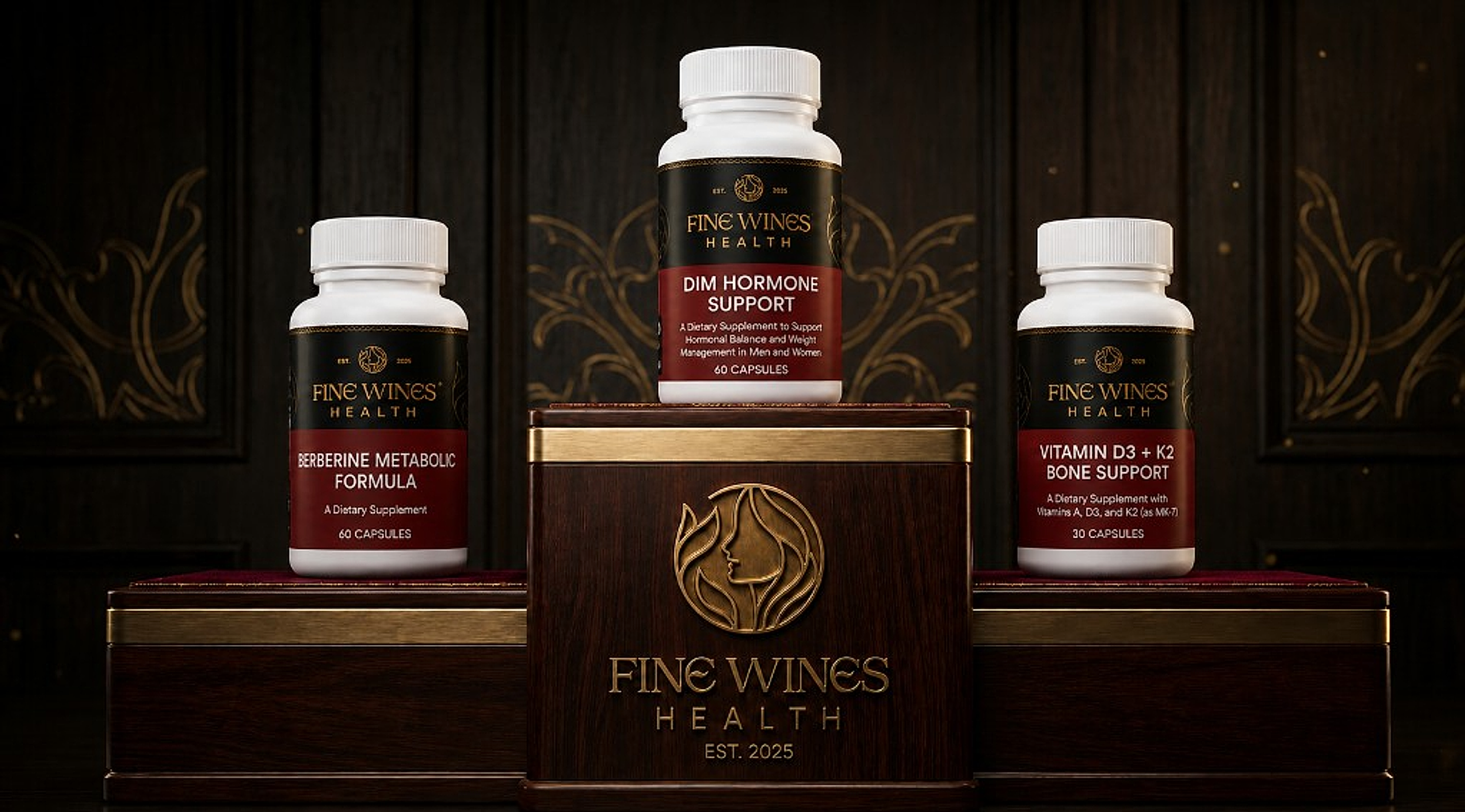 The Foundation Trio — Fine Wines Health supplement bundle